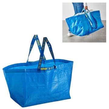 TORBA NA ZAKUPY PRANIE IKEA FRAKTA BASEN 71L ZAKUPOWA MOCNA