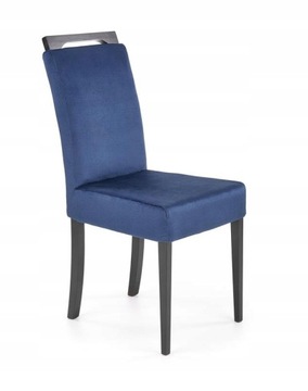 Krzesło CLARION 2 VELVET GRANATOWY / CZARNY HALMAR