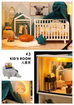 DIY domek ręcznie montowany loft villa model house