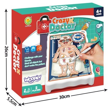 БЕЗУМНЫЙ ДОКТОР АРКАДНАЯ НАСТОЛЬНАЯ ИГРА МАЛЕНЬКИЙ ДОКТОР ВУПИ