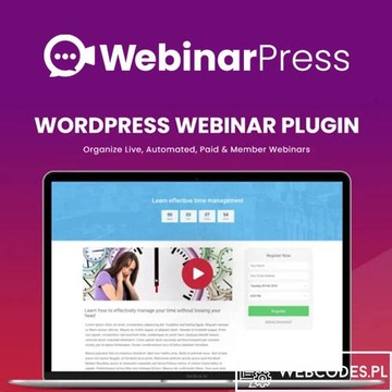 Wtyczka WebinarPress Pro - wtyczka do webinarów dla WordPress