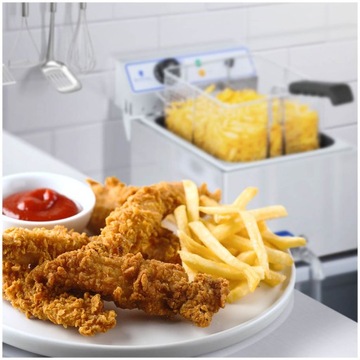 Профессиональная фритюрница для рыбы с краном 3000Вт 17л Royal Catering RC