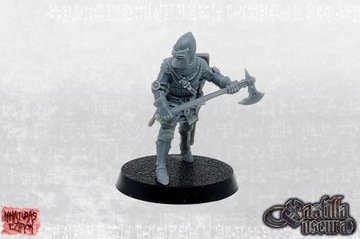 Knight Full Armour Two-handed Axe - Minifaktura - Druk 3D