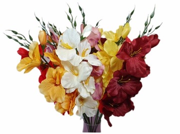 Gladiolus Twig ИСКУССТВЕННЫЕ ЦВЕТЫ Gladiolus WHITE 52см белая гладиолуса