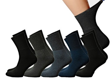 5x Skarpety bezuciskowe frotte mix polskie 41-43