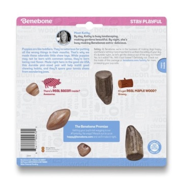 Benebone Puppy 2-Pack Maplestick/Zaggler Bacon жевательные резинки для собак