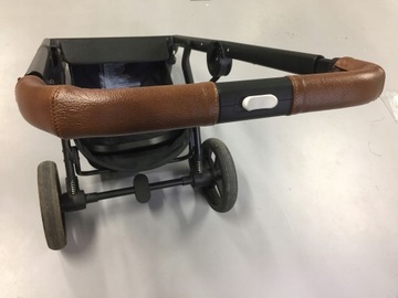 Кожаный чехол на ручку коляски Cybex Talos.
