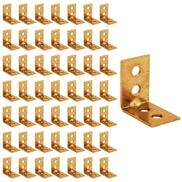 KW1 KĄTOWNIK WĄSKI ŁĄCZNIK MONTAŻOWY DO DREWNA 25x25x17x1,5 50 szt DOMAX