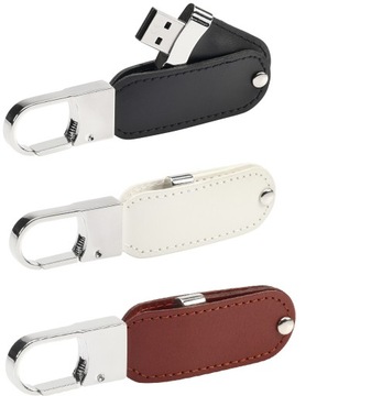 PENDRIVE REKLAMOWY z logo SKÓRZANY PDv-26 16 GB GRAWER USB 2.0 10 SZT