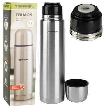 TERMOS POCISK TOPFANN 1000ML STAL NIERDZEWNA KUBEK