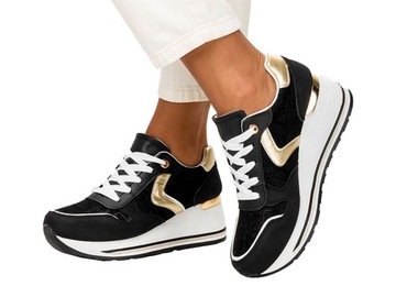 SNEAKERSY BUTY SPORTOWE DAMSKIE NA KOTURNIE NEW 40