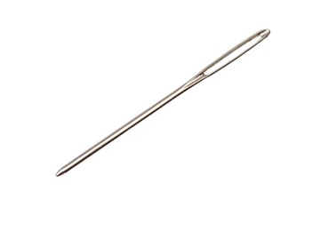 Igła metalowa tępa 6 cm do szycia skóry materiału