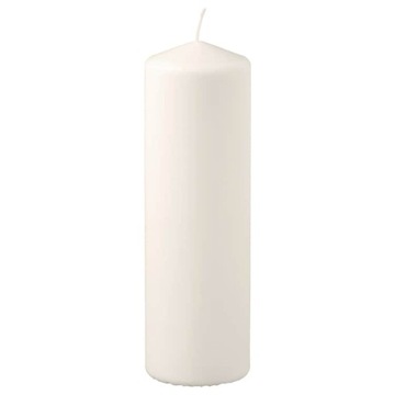 IKEA FENOMEN Bezzapachowa świeca bryłowa 23cm
