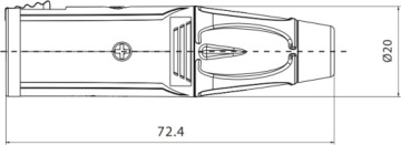 Гнездо Jack 6,3 мм для кабеля Roxtone RJ3FP-NN
