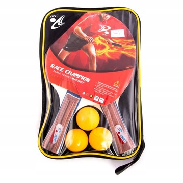 PALETKI DO TENISA PING PONG PIŁECZKI ZESTAW ETUI