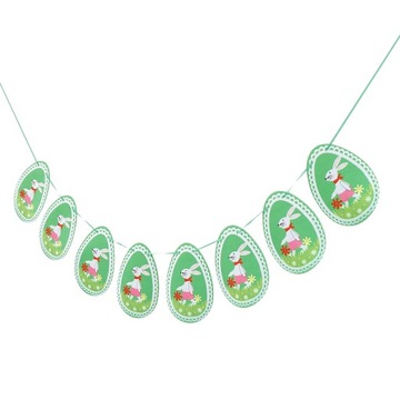 1 Set Easter Egg Garland Kit Wielkanocny Party