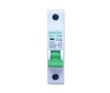 GACIA WYŁĄCZNIK NADPRĄDOWY 6kA C 1P 16A 16ASB6L
