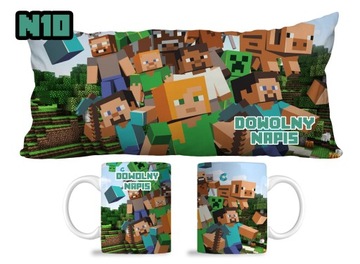 ПОДУШКА ДЛЯ КРУЖКИ MINECRAFT + НАБОР ИМЕНИ 30X60 N1