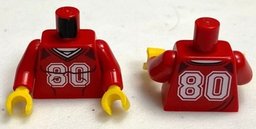 Lego Nowy Tors Red Czerwona Bluza Sortowa 80 Pattern (BAM) 973pb4621c01