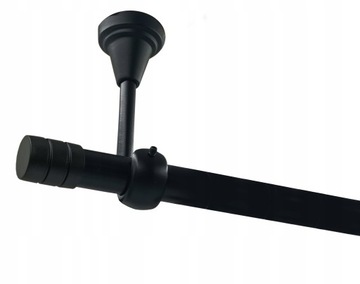 KARNISZ SUFITOWY CZARNY 19mm FREZ 200cm solo