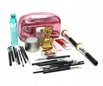 Organizer na przybory do makijażu kosmetyczka pędzle toaletka podróżna