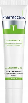 PHARMACERIS T PURERETINOL 0.3 Krem na trądzik wieku dorosłego na noc 40 ml