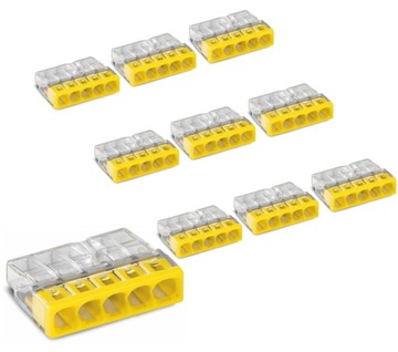 10x ZŁĄCZKA WAGO 2273-205 SZYBKOZŁĄCZKA 5x0,5-2,5