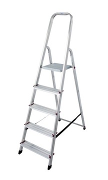 Drabina alu Krause Corda 4 stopnie+podest 000729