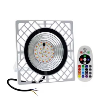 HALOGEN NAŚWIETLACZ LAMPA RGB LED 50W WODOODPORNA IP66 Z PILOTEM