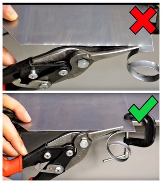 Ножницы MIDWEST для листового металла, сталь, прямые, правые