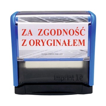 Pieczątka ZA ZGODNOŚĆ Z ORYGINAŁEM 38x14mm Trodat Imprint 8911