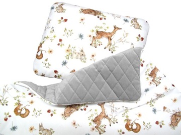 Kocyk VELVET pikowany 100x135 + Poduszka PREMIUM