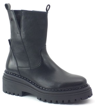 NESSI 22372 BOTKI DAMSKIE TRAPERY BUTY CZARNE 40