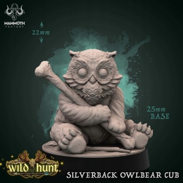 Silverback Owlbear Cub - Mammoth Factory - Druk 3D