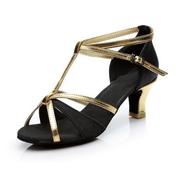 Baleriny 7cm Damskie buty do tańca z odkrytymi palcami na obcasie B237-24