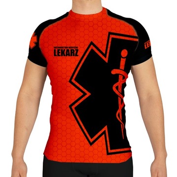 KOSZULKA RATOWNICTWO MEDYCZNE FLUO T-SHIRT LEKARZ