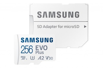Быстрая карта памяти Samsung EVO+ 130 МБ/с, 256 ГБ micro SDXC