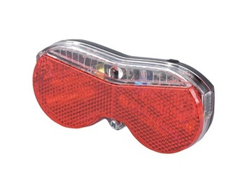 Lampka rowerowa tylna bagażnikowa 3 LED na boki