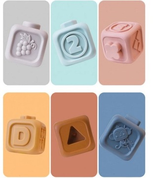 Резиновые мягкие блоки башня сенсорная пирамида коала формирует цифры и буквы