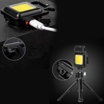 МОЩНАЯ МИНИ-СВЕТОДИОДНАЯ КАРМАННАЯ ЛАМПА + МАГНИТНЫЙ БРЕЛОК