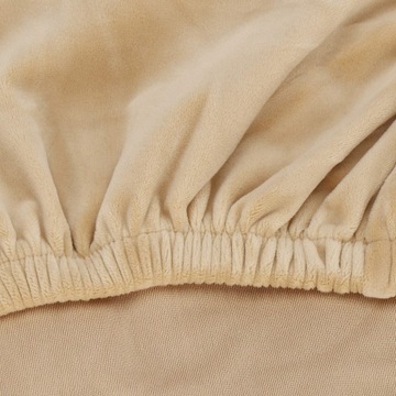 УНИВЕРСАЛЬНЫЙ ПОКРЫТИЕ НА СТУЛ ИЗ СПАНДЕКСА, КРЕМ, ЭЛАСТИЧНЫЙ ВЕЛЮР