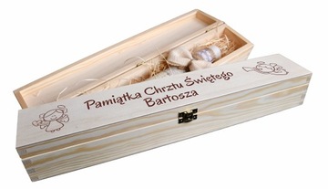PUDEŁKO NA ŚWIECE CHRZEST grawer imię PAMIĄTKA