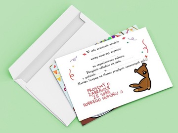 MR BEAN ПРИГЛАШЕНИЕ НА ДЕНЬ РОЖДЕНИЯ MR BEAN + БЕСПЛАТНЫЙ КОНВЕРТ