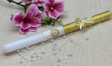 СВЕЧА ДЛЯ ПРИЧАСТИЯ ИМЯ ДАТА