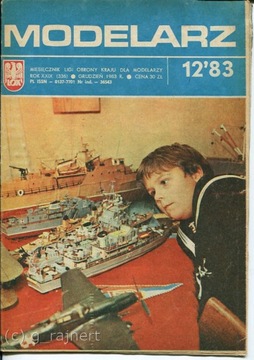 Modelarz 12/1983 Okz 32,ORP Orkan, szybowiec G-11