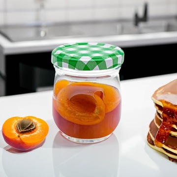 8x баночка стеклянная банка для консервирования, маринования меда, варенья 200 мл