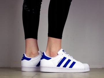 damskie buty Adidas Superstar UNIKAT Originals sneakersy białe tenisówki