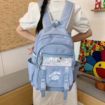 Детский юношеский школьный рюкзак Kuromi Cinnamoroll А4 большой + пенал
