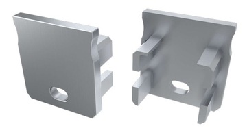 Заглушка для алюминиевых Led профилей типа Y, Серый Базовый, с отверстием