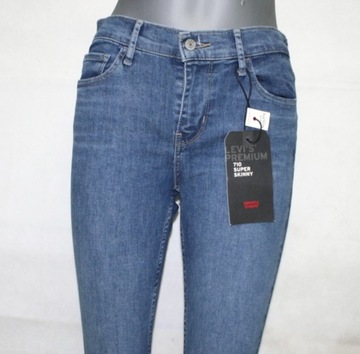 Levi's 710 jeansy damskie 177800070 -rurki- oryg. nowa kol. Levis - W27/L32